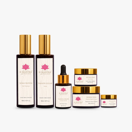 The Signature Six Ayurvedic skincare ritual set, H-Mantra