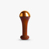 Handcrafted kansa wand facial massage tool with wooden handle, H-Mantra